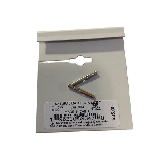 Lavender Stone Two-Tone Delicate Ring Stack. So Pretty! - Picture 5 of 7